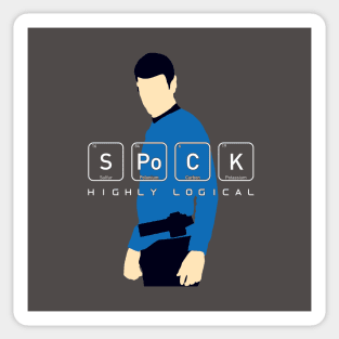 Highly Logical Spock V2 Sticker